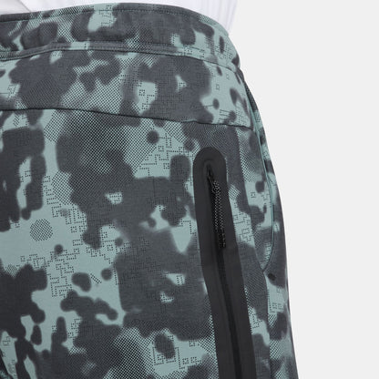 Nike Tech Fleece Açık Paçalı Kamuflaj Desenli Erkek Haki Eşofman Altı