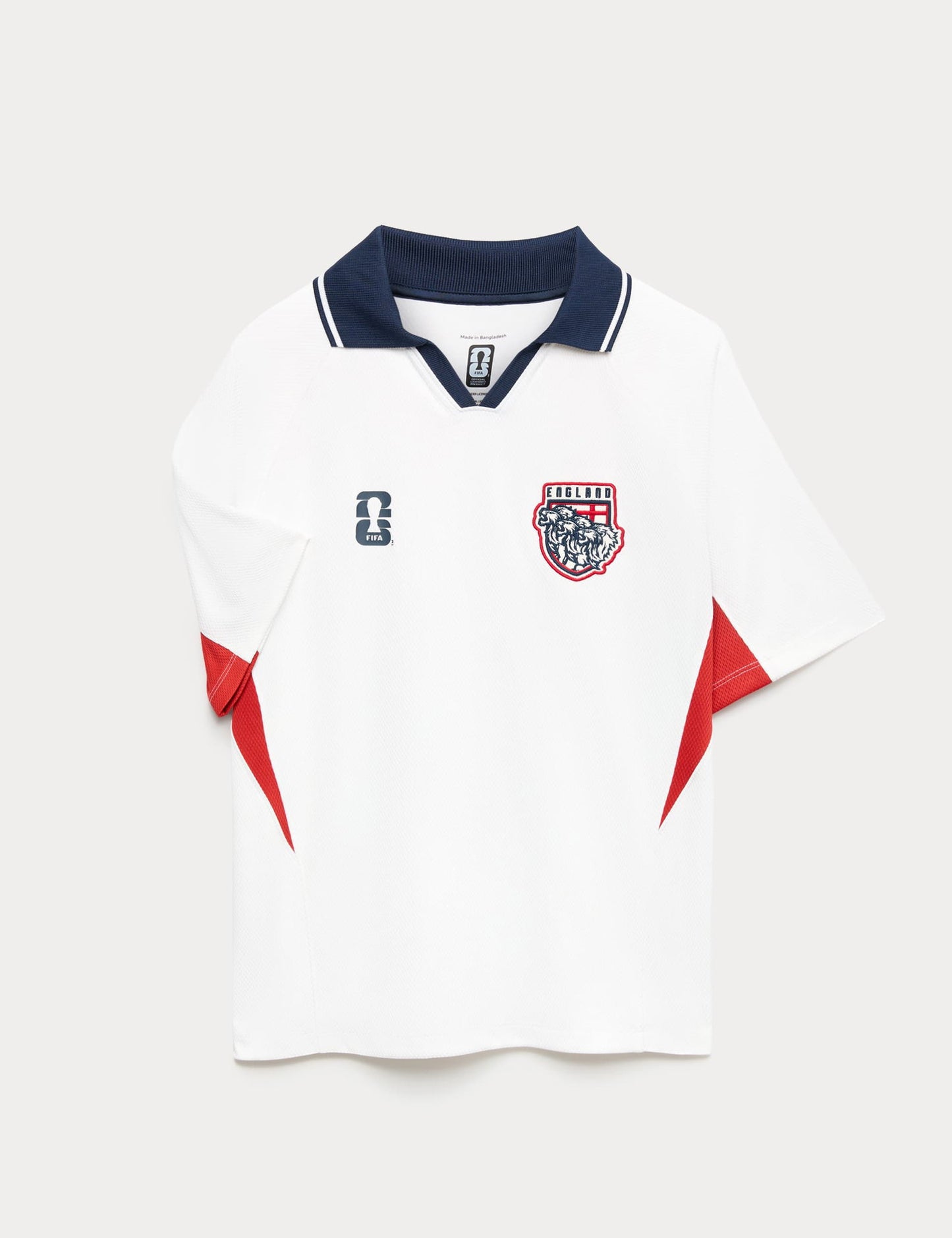 Saf Pamuklu Fifa England Futbol Tişörtü