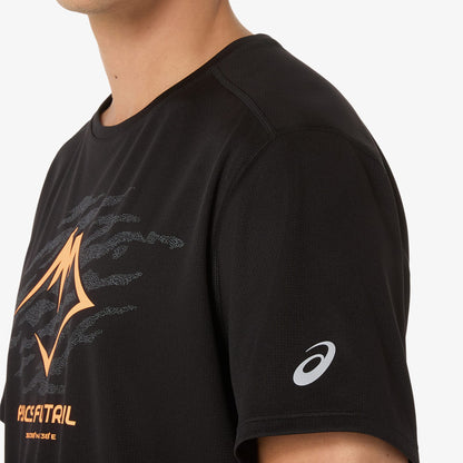 Asics Fujitrail Logo Ss Top Erkek Siyah T-shirt