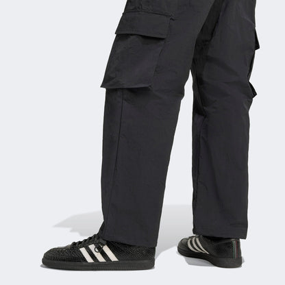 Adidas Front Stripes Woven Kargo Erkek Siyah Eşofman Altı