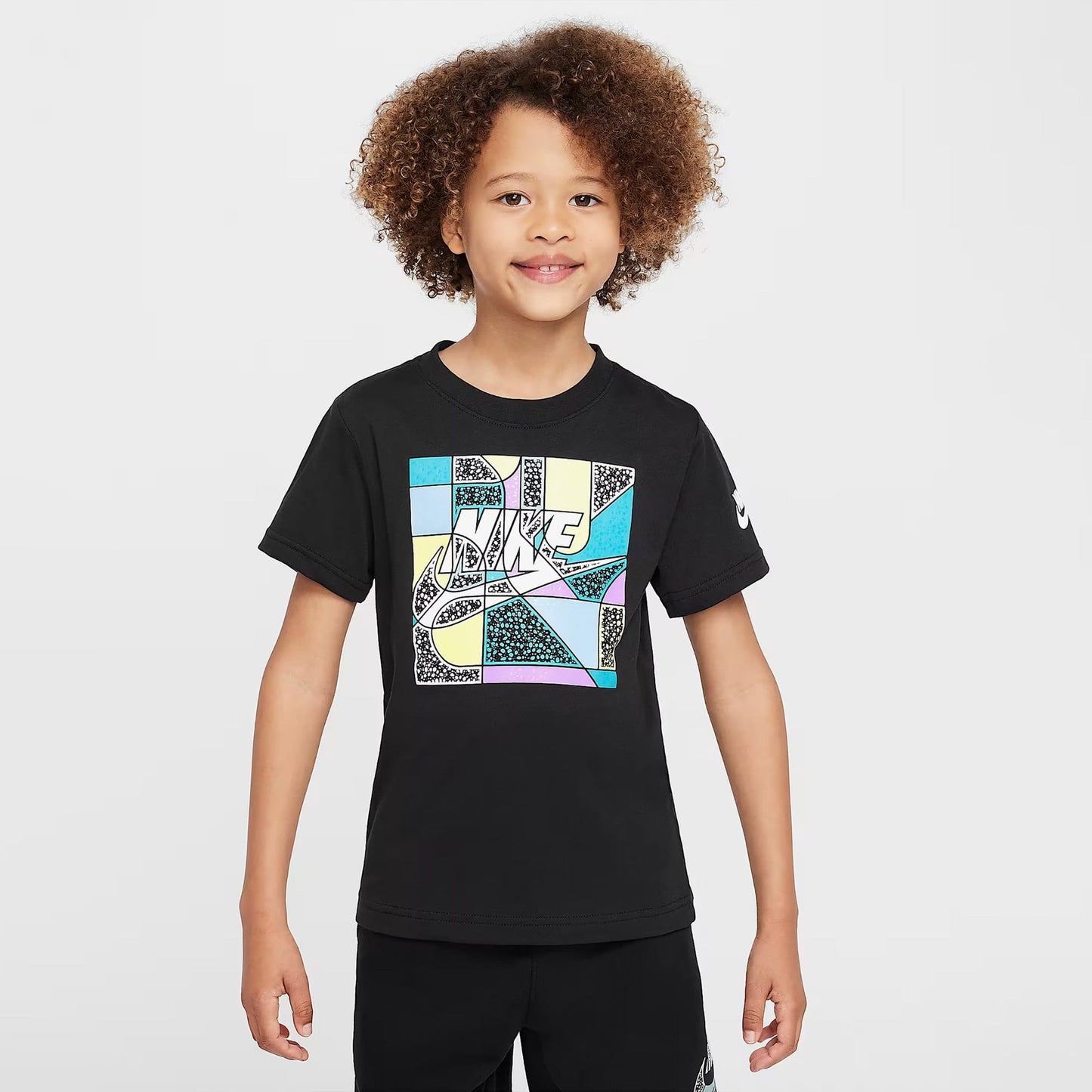 Nike Futura Block Çocuk Siyah T-shirt