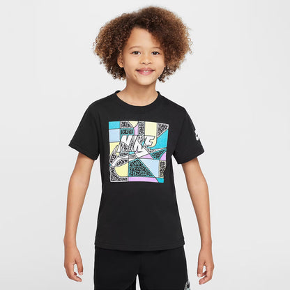 Nike Futura Block Çocuk Siyah T-shirt