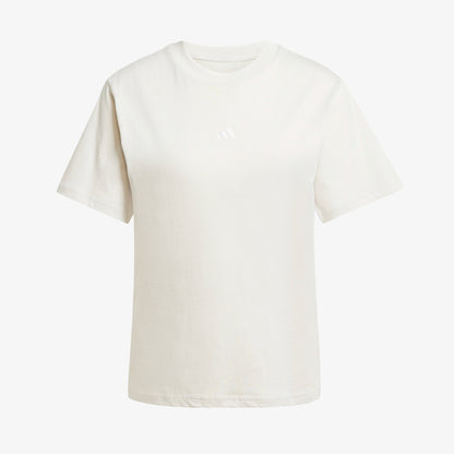 Adidas Essentials Small Logo Kadın Bej T-shirt