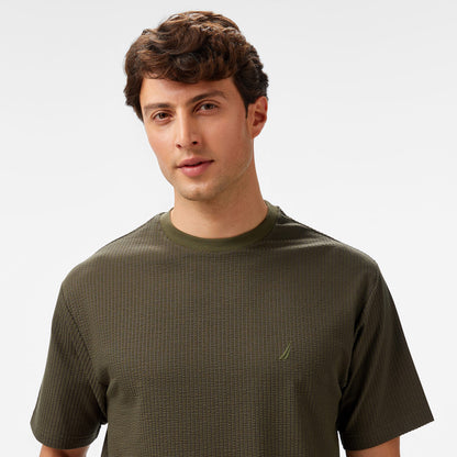 Nautica Erkek Yeşil Comfort Fit T-shirt