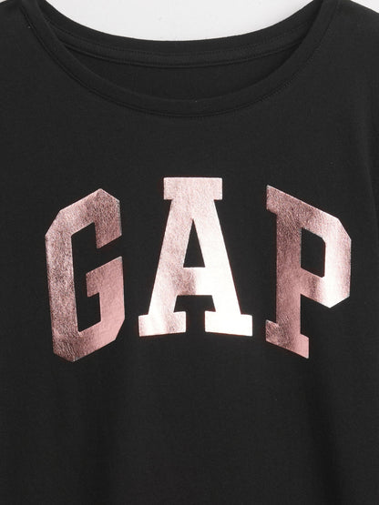 Siyah Gap Logo T-shirt