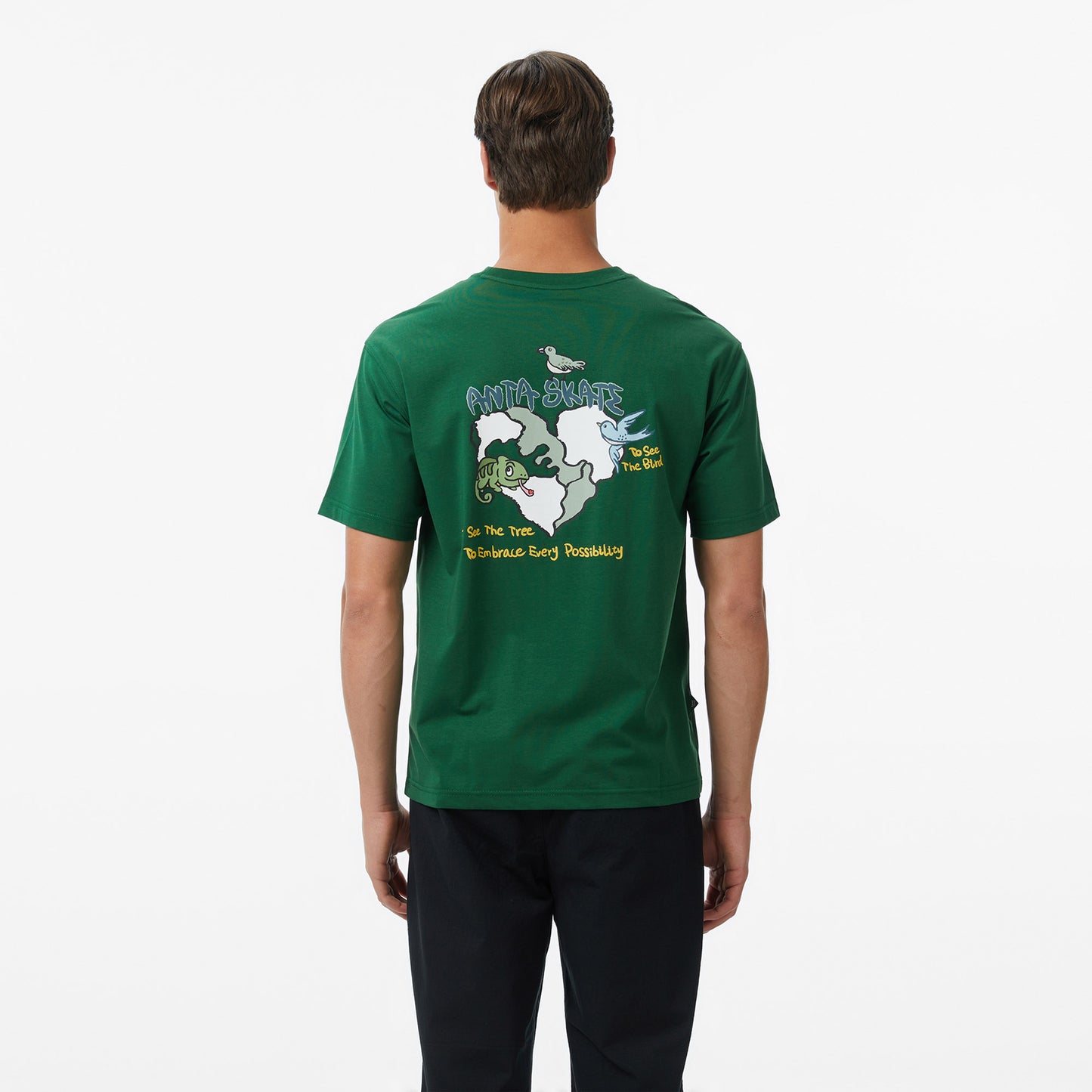 Anta Skate Culture Erkek Yeşil T-shirt