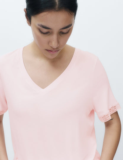 Dantel Detaylı Pijama Takımı