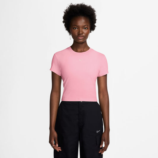 Nike Chill Knit Crop Kadın Pembe T-shirt