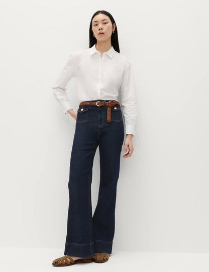 Yüksek Bel Flare Jean