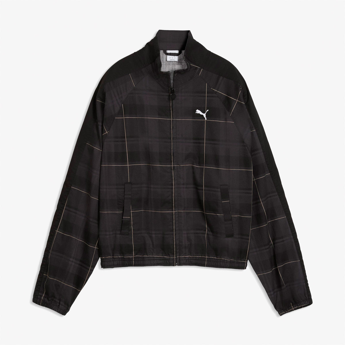 Puma T7 Tartan Woven Kadın Siyah Ceket