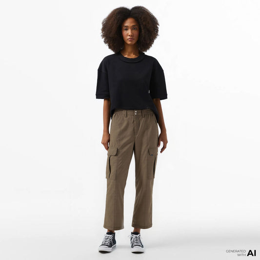 Vans 6oz Canvas Sidewalk Kadın Kahverengi Pantolon