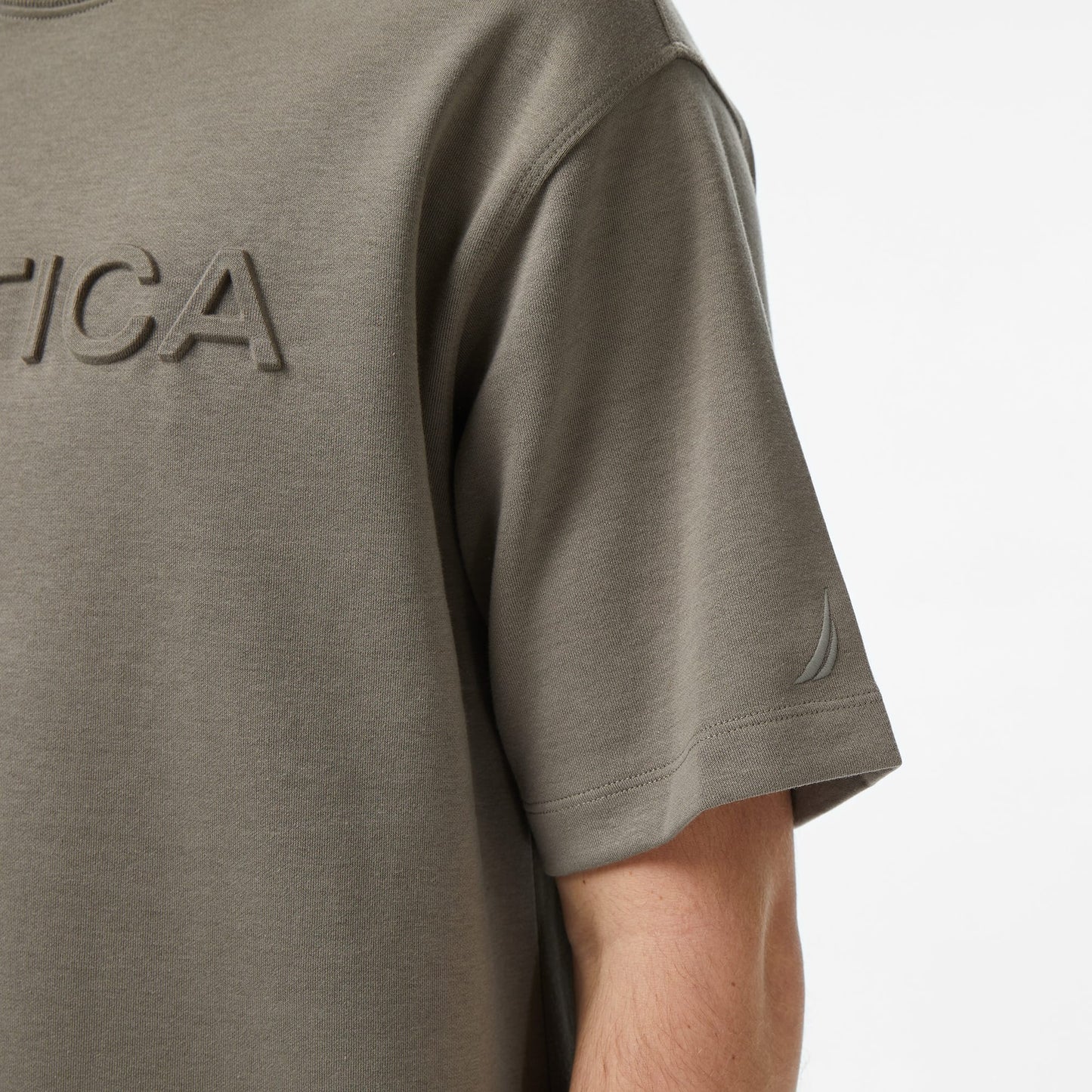 Nautica Erkek Kahverengi Regular Fit Baskılı T-shirt