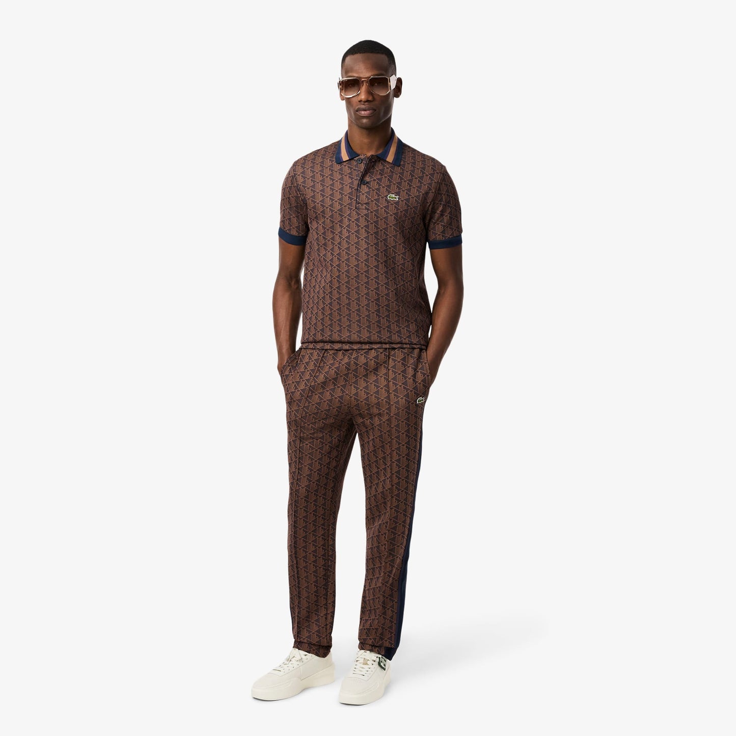 Lacoste Paris Monogram Erkek Mor Eşofman Altı