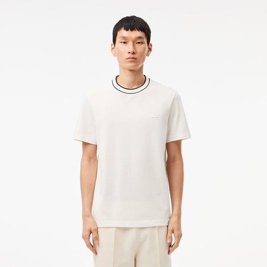 Lacoste Erkek Regular Fit Bisiklet Yaka Beyaz T-shirt