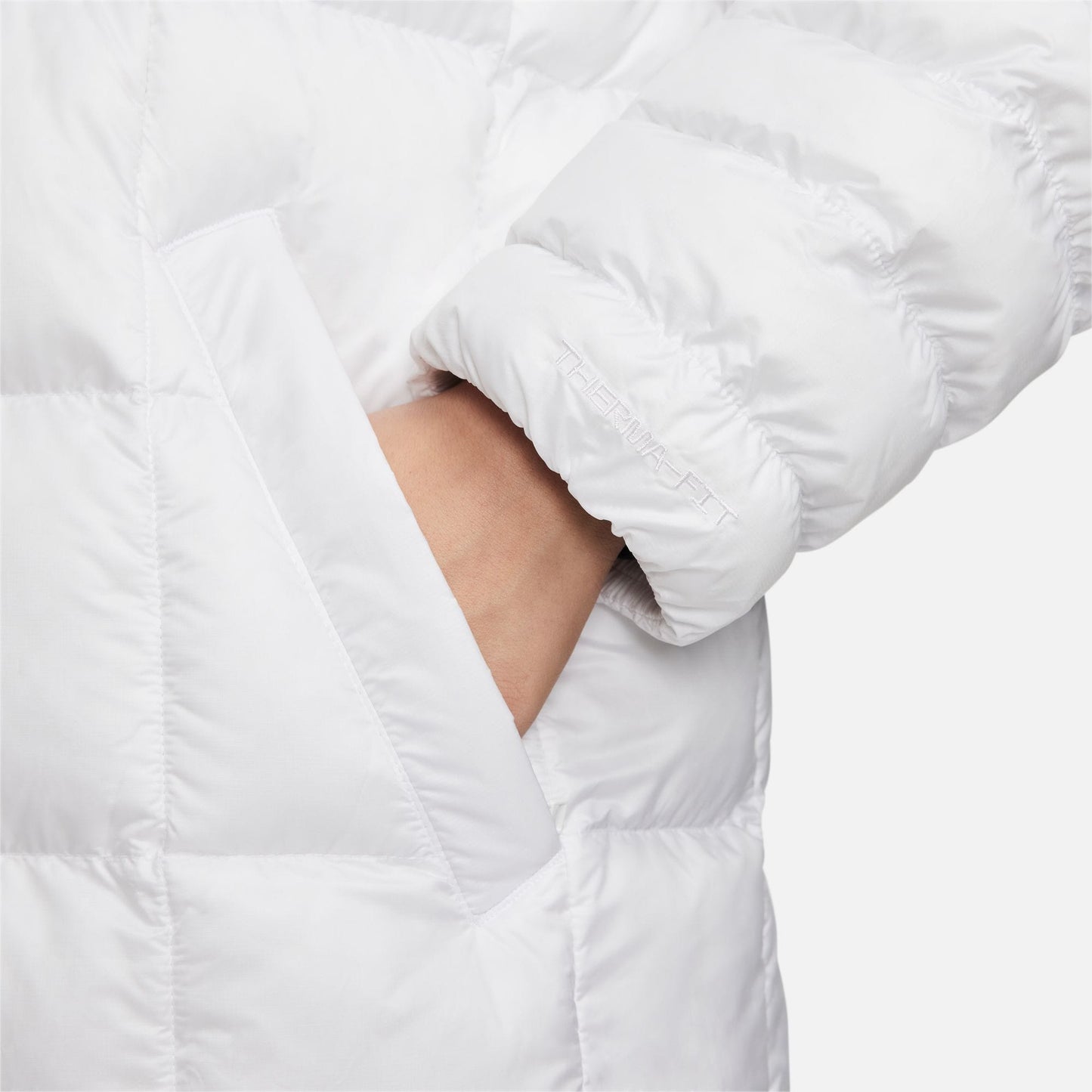 Nike Sportswear Swoosh Puffer Primaloft Kadın Beyaz Mont