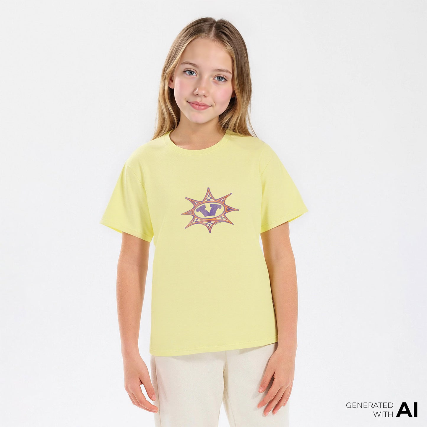 Vans Star Checker Ss Çocuk Sarı T-shirt