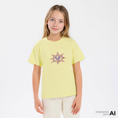 Vans Star Checker Ss Çocuk Sarı T-shirt