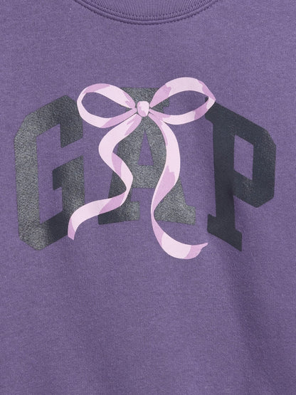 Açık Pembe Bisiklet Yaka Sweatshirt