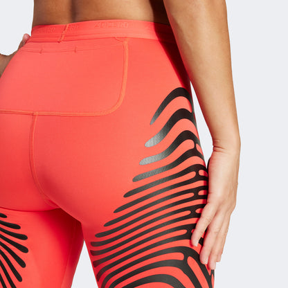 Adidas Adizero Control Kadın Kırmızı Koşu Taytı