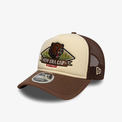New Era Trucker Unisex Bej Şapka