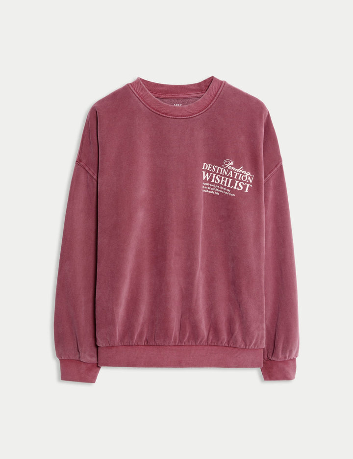 Pamuk-karışımlı Sweatshirt (6-16 yaş)