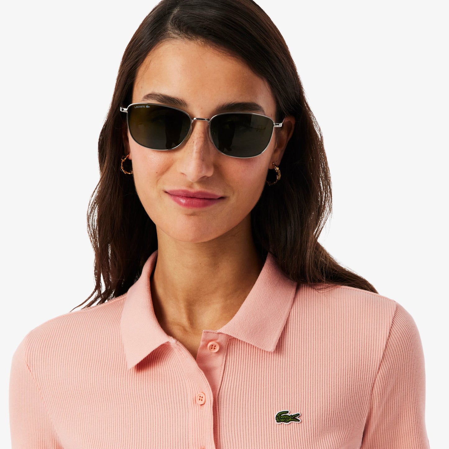 Lacoste Kadın Slim Fit Pembe Polo
