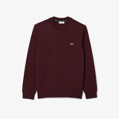 Lacoste Classic Fit Erkek Bisiklet Yaka Bordo Sweatshirt