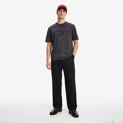 Tommy Hilfiger New Classics Erkek Siyah T-shirt