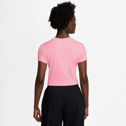 Nike Chill Knit Crop Kadın Pembe T-shirt