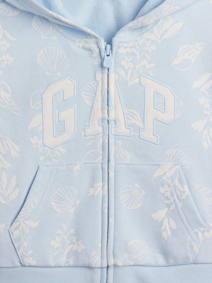 Mavi Relaxed Logo Fransız Havlu Kumaş Fermuarlı Sweatshirt