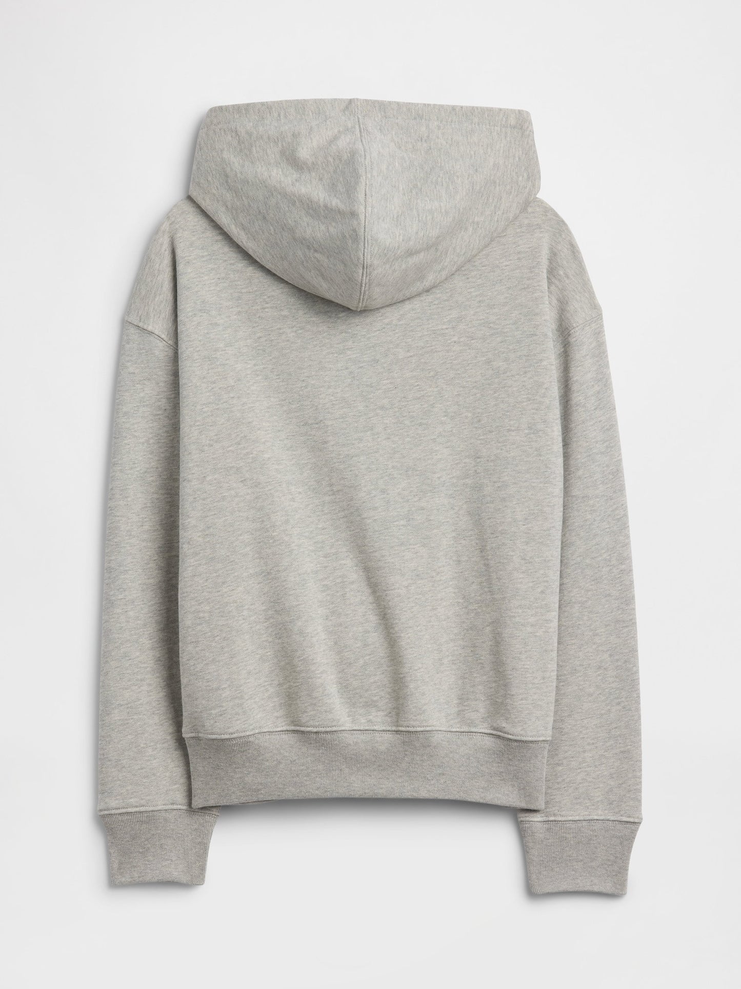 Gri Kids Rahat Fransız Havlu Kumaş Fermuarlı Sweatshirt