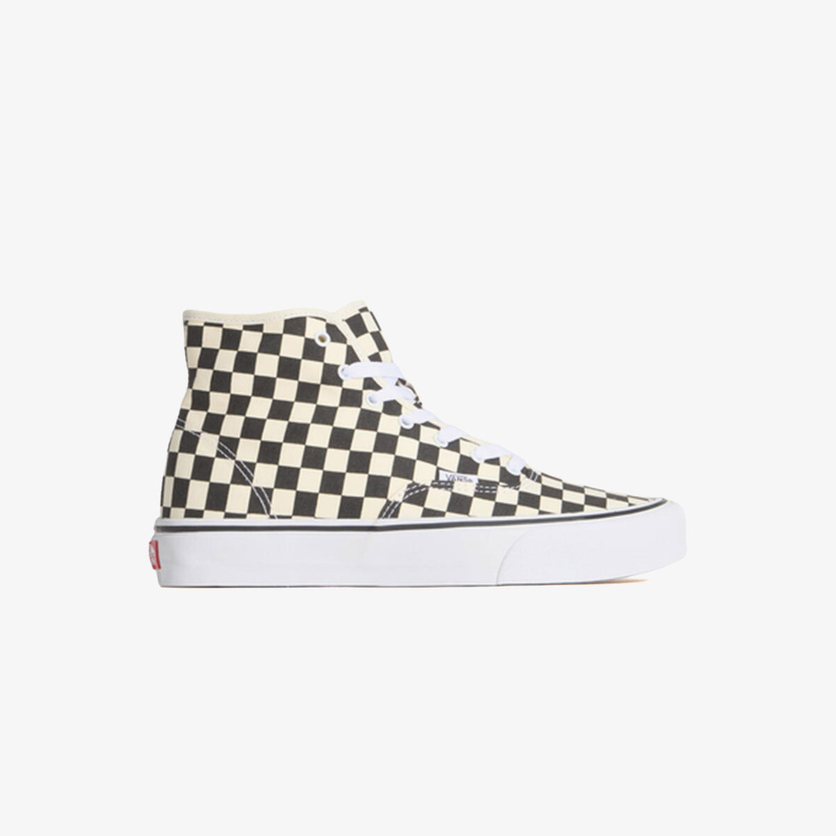 Vans Authentic Hi 2.0 Checkerboard Kadın Siyah Sneaker