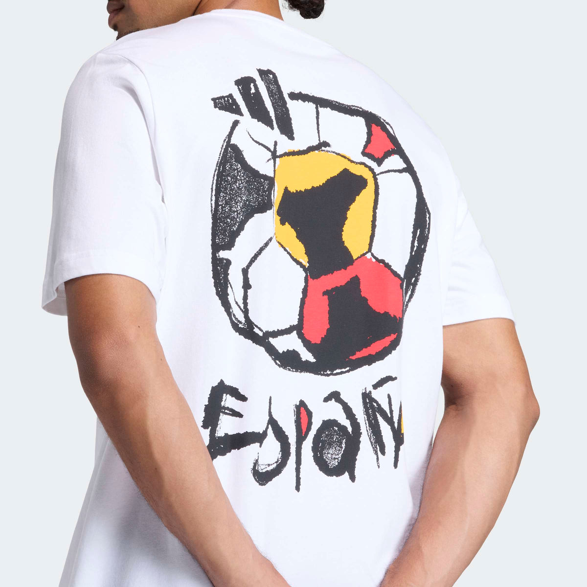 Adidas Ispanya Tango Graphic Erkek Beyaz T-shirt