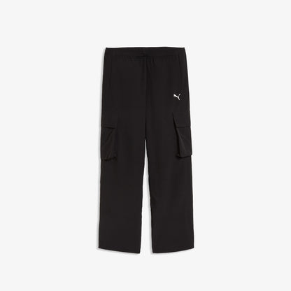 Puma Relaxed Woven Cargo Çocuk Siyah Pantolon
