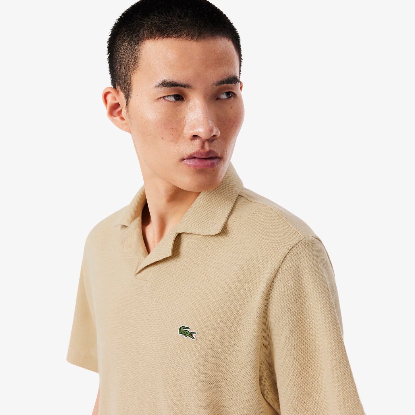 Lacoste Classic Fit Erkek Bej Polo