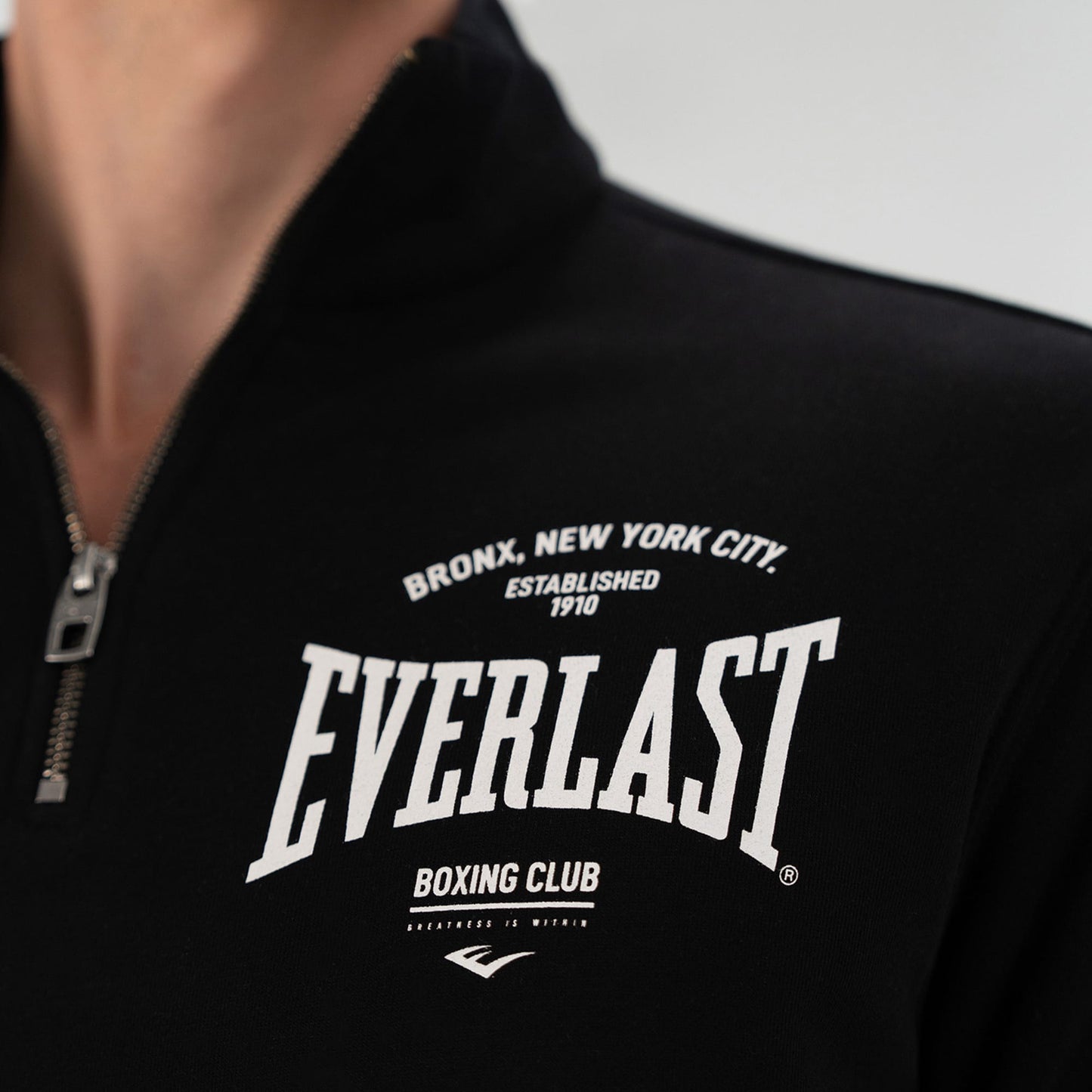 Everlast Bronx Nyc Yarım Fermuarlı Regular Erkek Siyah Sweatshirt