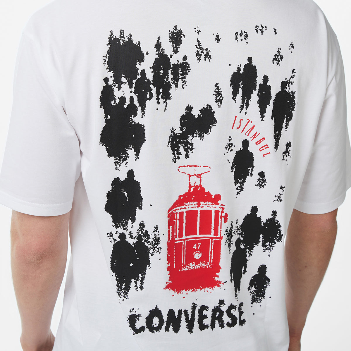 Converse Erkek Beyaz Grafik Baskılı T-shirt