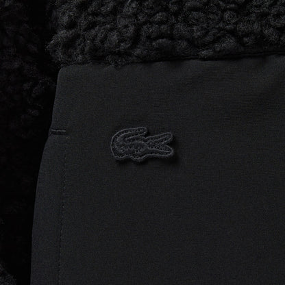 Lacoste Kadın Dik Yaka Renk Bloklu Siyah Ceket