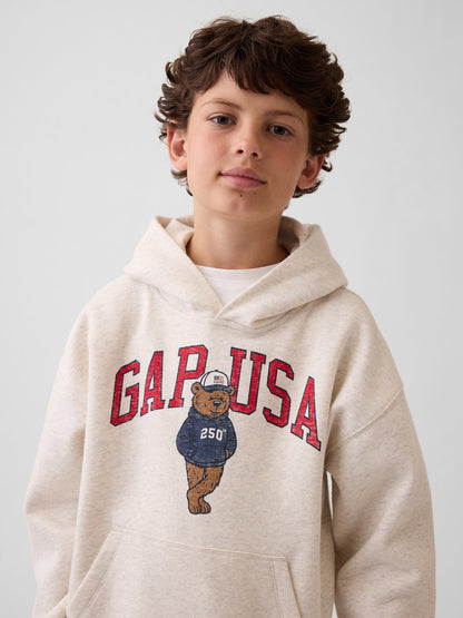 Bej Vintagesoft Relaxed Brannan Bear Logo Sweatshirt