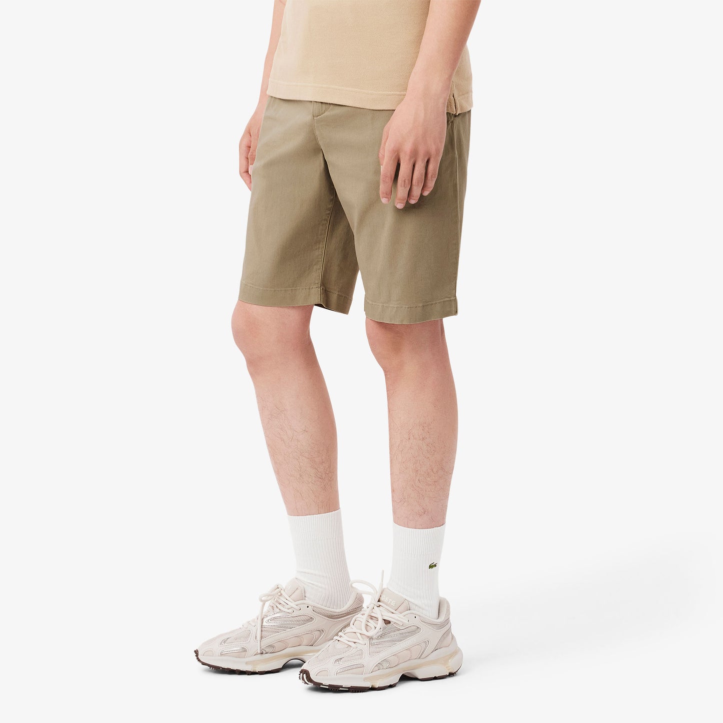 Lacoste Erkek Slim Fit Bej Bermuda Şort