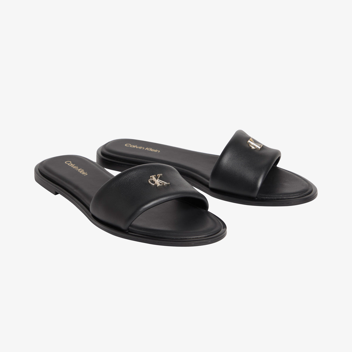 Calvin Klein Round Flat Kadın Siyah Terlik