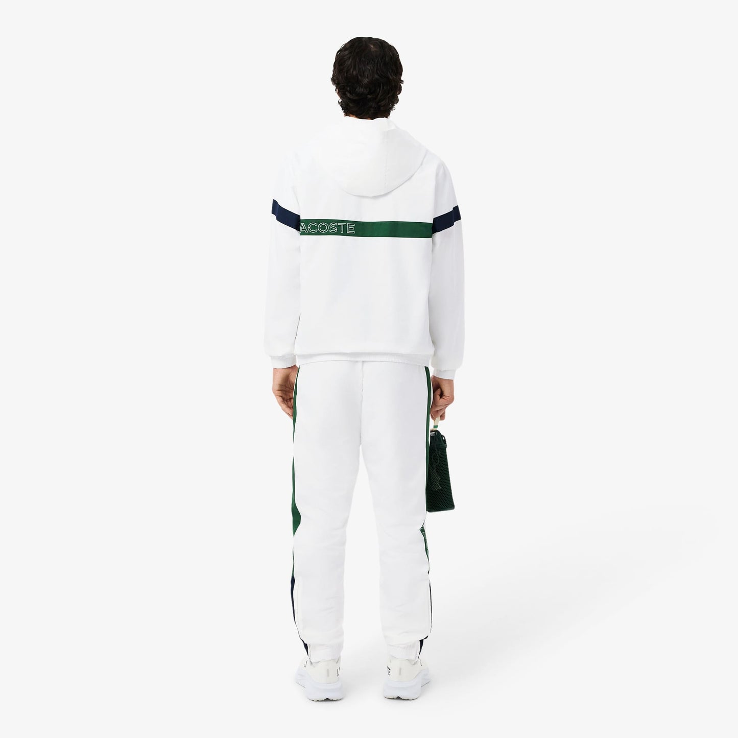 Lacoste Erkek Regular Fit Renk Bloklu Beyaz Eşofman Takımı