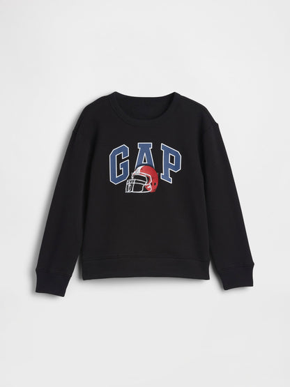Siyah Relaxed Gap Logo Sweatshirt