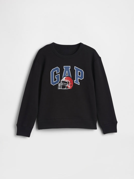 Siyah Relaxed Gap Logo Sweatshirt