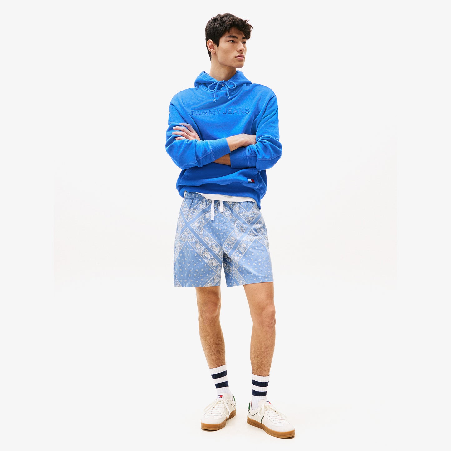 Tommy Jeans Aop Loose Fit Erkek Mavi Deniz Şortu