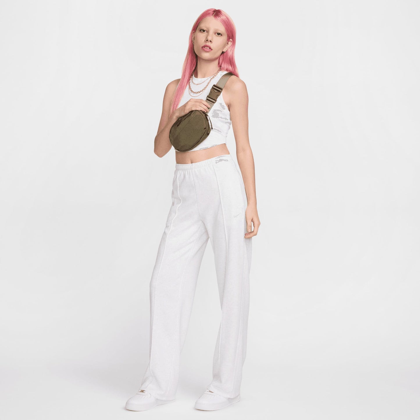 Nike Sportswear Essentials Cropped Kadın Beyaz Atlet