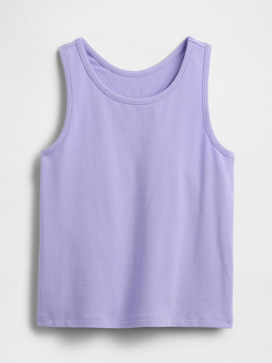 Lila Kids Gap Logo Yarış Sırtı Tank Üstü