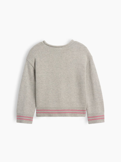 Gri Boxy Rollneck Kazak