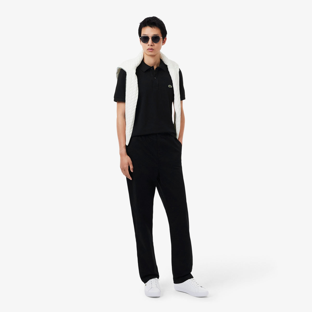 Lacoste L.12.12 Erkek Slim Fit Siyah Polo