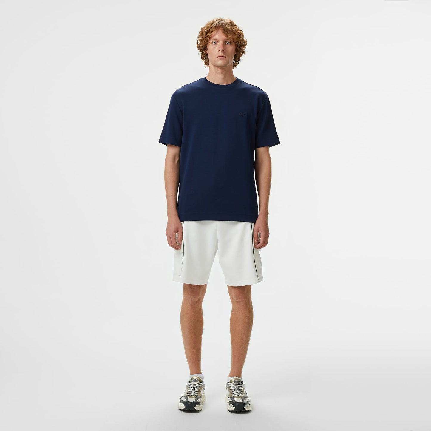 Lacoste Erkek Oversize Fit Bisiklet Yaka Lacivert T-shirt